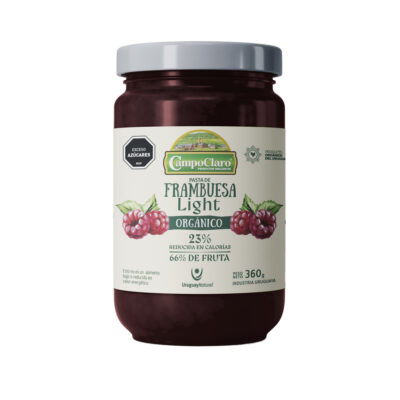 Mermelada orgánica Light Frambuesa 360g