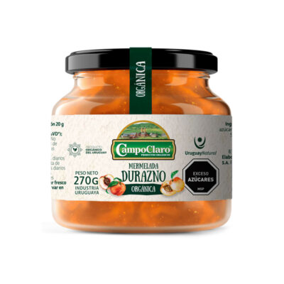 Mermelada orgánica de Durazno 270gr