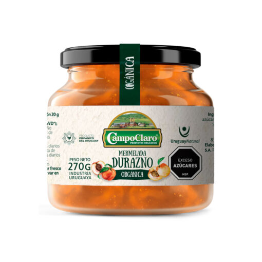 Mermelada orgánica de Durazno 270gr