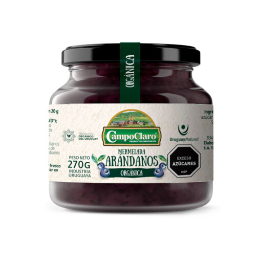 Mermelada orgánica de Arándanos 270gr