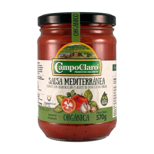 Salsa mediterránea Orgánica 570gr