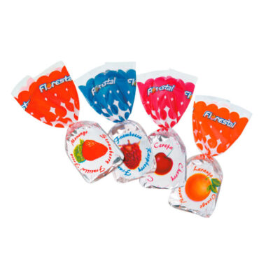 Caramelos frutales saquito 500g