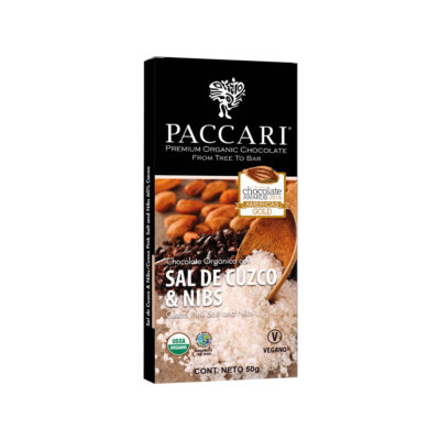 Chocolate Orgánico con Sal de Cuzco & Nibs