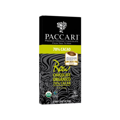 Chocolate 70% Cacao Orgánico